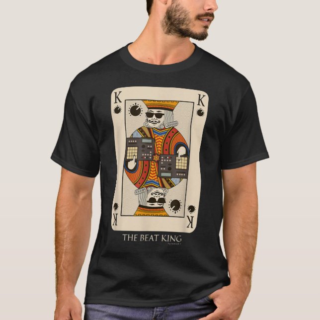 T-shirt Mens Beatmaker King pour producteur de musique et  (Devant)