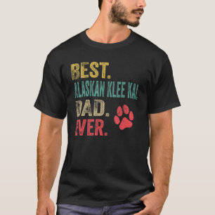 T-shirt Mens Best Alaskan Klee Kai Papa toujours Vintage P