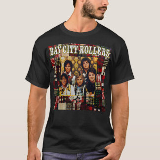 T-shirt Mens Best Band Bay City Rollers Musique Rock Cadea