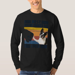 T-shirt Mens Best Boston Terrier Papa Jamais Chien Père de