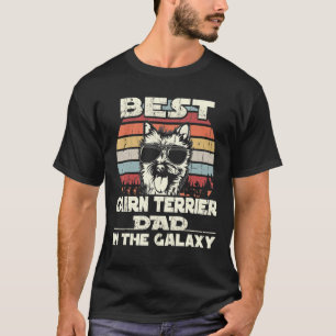 T-shirt Mens Best Cairn Terrier Papa Dans Le Vintage Galax