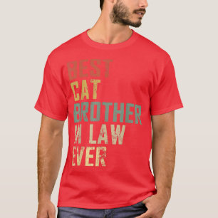 T-shirt Mens Best Cat Brother En Droit Jamais Drôle Vintag
