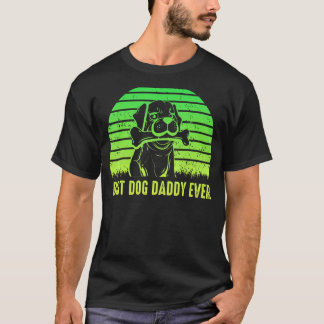 T-shirt Mens Best Chien Papa Jamais Père Day Citation Dit 