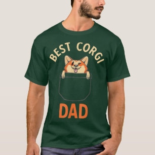 T-shirt Mens Best Corgi Dad Dog Owner Dog Lover Corgis T-S