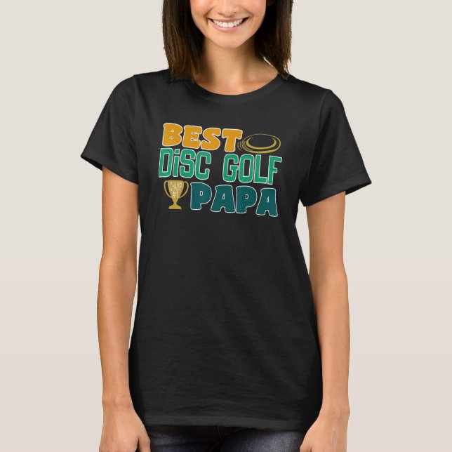 T-shirt Mens Best Dad By Par Disc Golf (Devant)