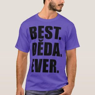 T-shirt Mens Best Deda Ever Tchèque Grand