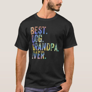 T-shirt Mens Best Dog Grandpa Ever Grandpa Fête des pères