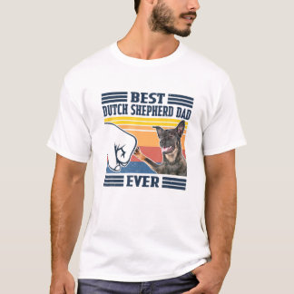 T-shirt Mens Best Dutch Shepherd Dad Ever Funny Dog Lover