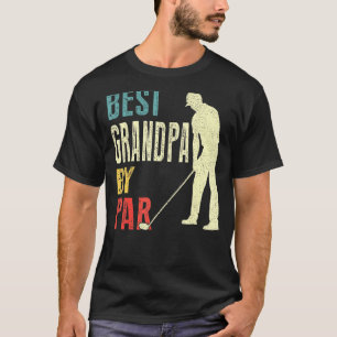 T-shirt Mens Best Grandpa By Par Golf Fête des pères Dadd