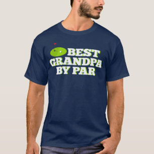 T-shirt Mens Best Grandpa par Par Funny Golf Fête des pè