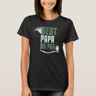T-shirt Mens Best Papa by Par Father s Day Golf  Papa Golf