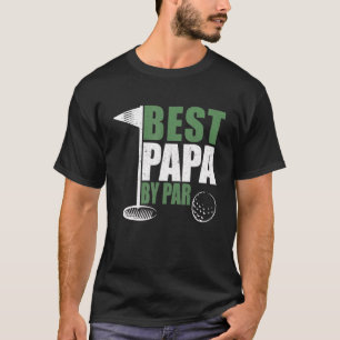 T-shirt Mens Best Papa Par Par Fête des pères Golf Papa Gr