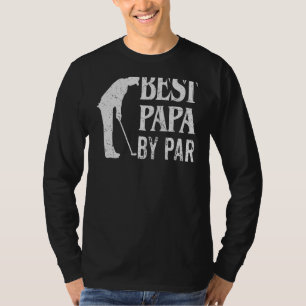T-shirt Mens Best Papa Par Par Vintage Pro Golfer Pères D