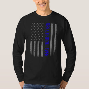 T-shirt Mens Best Papou jamais nous drapeau américain Père