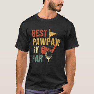 T-shirt Mens Best Pawpaw By Par Fête des pères Golf Golfeu