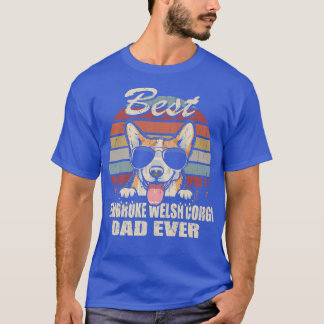 T-shirt Mens Best Pembroke Welsh Corgi Dad Ever Fathers Da