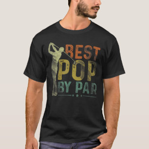 T-shirt Mens Best Pop By Par Golf Grandpa Golfer Pères