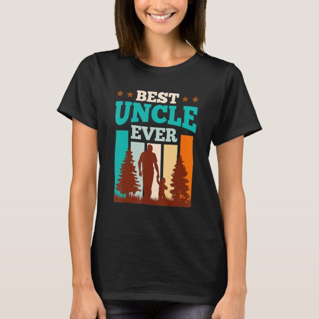 T-shirt Mens Best uncle ever uncle (Devant)