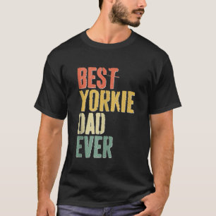 T-shirt Mens Best Yorkie Papa Jamais Amoureux des chiens F