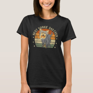 T-shirt Mens Best Yorkie Papa Jamais Rétro Yorkshire Terri