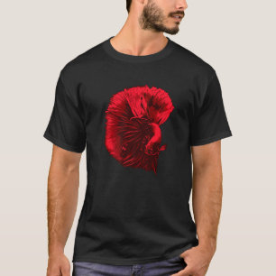 T-shirt Mens Betta Fish Siamese Lutter Poisson Aquarium