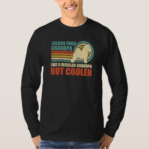 T-shirt Mens Bichon Frise Grand-pa Vintage Bichon Frise Fa