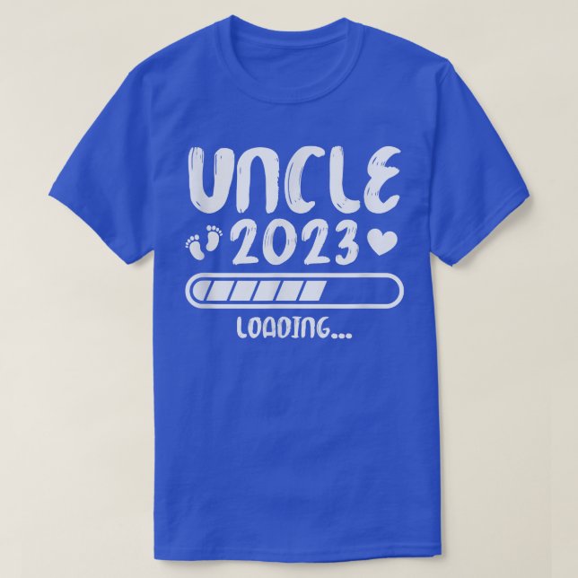 T-shirt Mens Bientôt être oncle 2023 Grossesse révélée d'a (Design devant)
