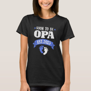 T-shirt Mens Bientôt Être Opa 2023 Faire-part De Grossesse
