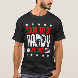 T-shirt Mens Bientôt Être Papa Attendu Papa 2022