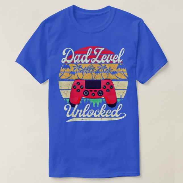 T-shirt Mens Bientôt Être Père Papa Niveau Pregnanc Déverr (Design devant)