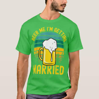 T-shirt Mens Bière Se Marier Funny Groom Bachelor Par
