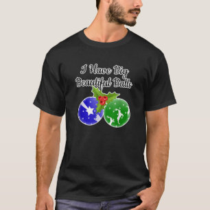 T-shirt Mens BIG BALLS Dirty Père Noël Xmas Fun Humour Adu