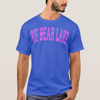 T-shirt Mens Big Bear Lake California CA Athlétisme Vintag