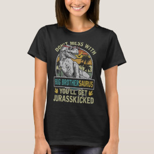 T-shirt Mens Big Brother Rex Saurus Papasaurus Dinosaures