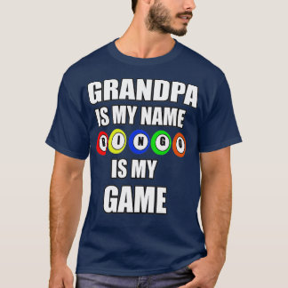 T-shirt Mens Bingo Cadeau Pour Grand-Père Est Mon Nom Bing