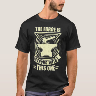 T-shirt Mens Blacksmith Hammer Blacksmier Forge Forge