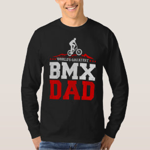 T-shirt Mens Bmx Bike Rider le plus grand du monde Bmx Pap