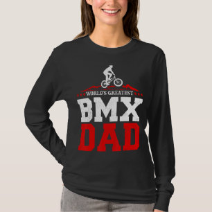 T-shirt Mens Bmx Bike Rider le plus grand du monde Bmx Pap