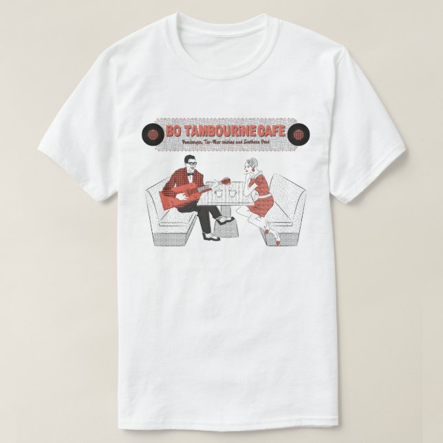 T-shirt Mens BO TAMBOURiNE CAFE (Design devant)