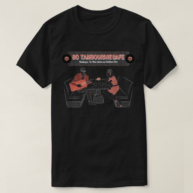 T-shirt Mens BO TAMBOURiNE CAFE (Design devant)