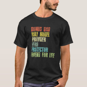 T-shirt Mens Bonus Daddy Fête des pères Étape Papa Mari