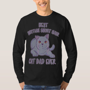T-shirt Mens British Short Hair Papa Bkh Cat British Short
