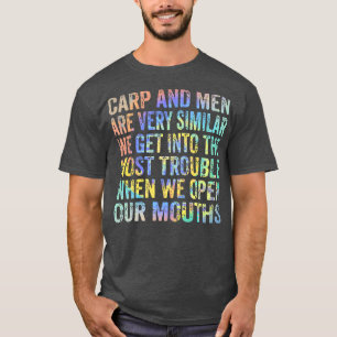 T-shirt Mens Carp Fishing Funny Catfish Carp Fishing Lover