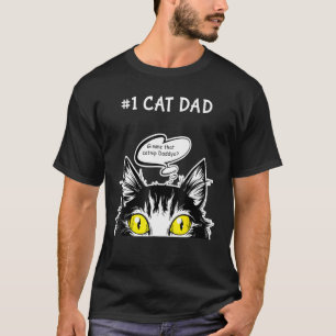 T-shirt Mens Cat Fête des pères Crack Crack Cat Weed Best