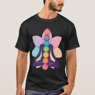 T-shirt Mens Chakra Méditation Juste Quelques Chakra Spiri
