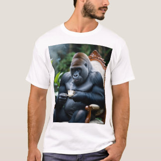 T-shirt Mens Chemises parfaites Design de Gorilla nouveau 