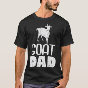 T-shirt Mens Chèvre Papa Ferme Animal Pays Agriculteur