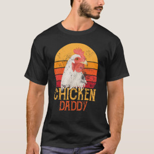 T-shirt Mens Chicken Daddy Vintage Volaille Farmer Rooster