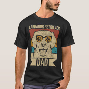T-shirt Mens Chien Papa Pet Lab Propriétaire Animal Labrad