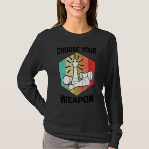 T-shirt Mens Choisissez Votre Arme Jeu D'Échecs Pièces Jou